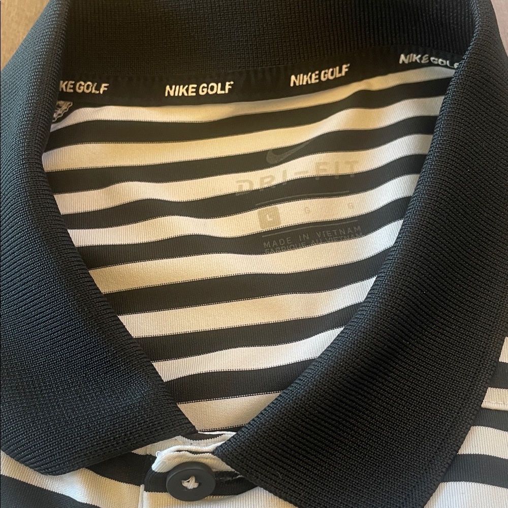 Nike Golf Large Dri-FIT polos/narrow-striped bundle of 2. - Picture 3 of 5